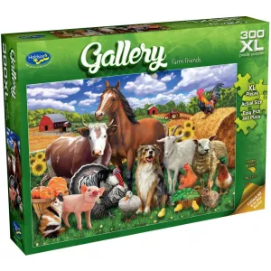 Gallery Series 8 300 Piece Xl Puzzle Farm Friends