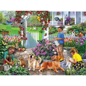 Garden Helpers Jigsaw Puzzle by Mary Thompson Bits and Pieces