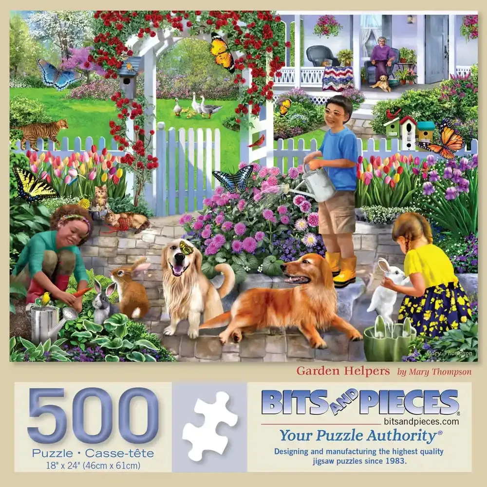 Garden Helpers Jigsaw Puzzle by Mary Thompson Bits and Pieces