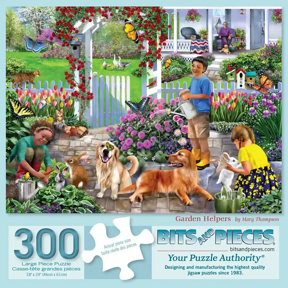 Garden Helpers Jigsaw Puzzle by Mary Thompson Bits and Pieces