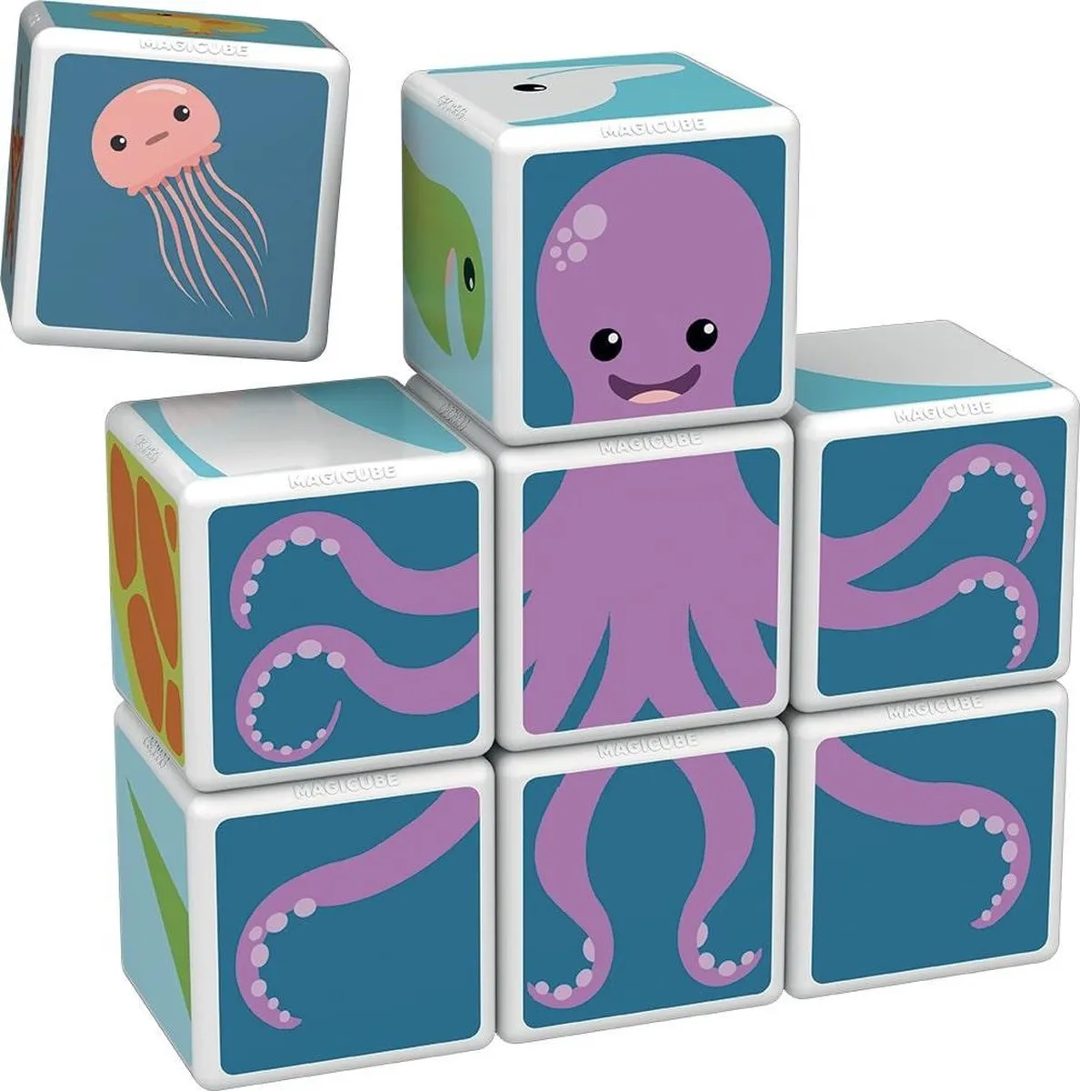 GEOMAG MAGICUBE Sea Animals Wise - Kids Toys