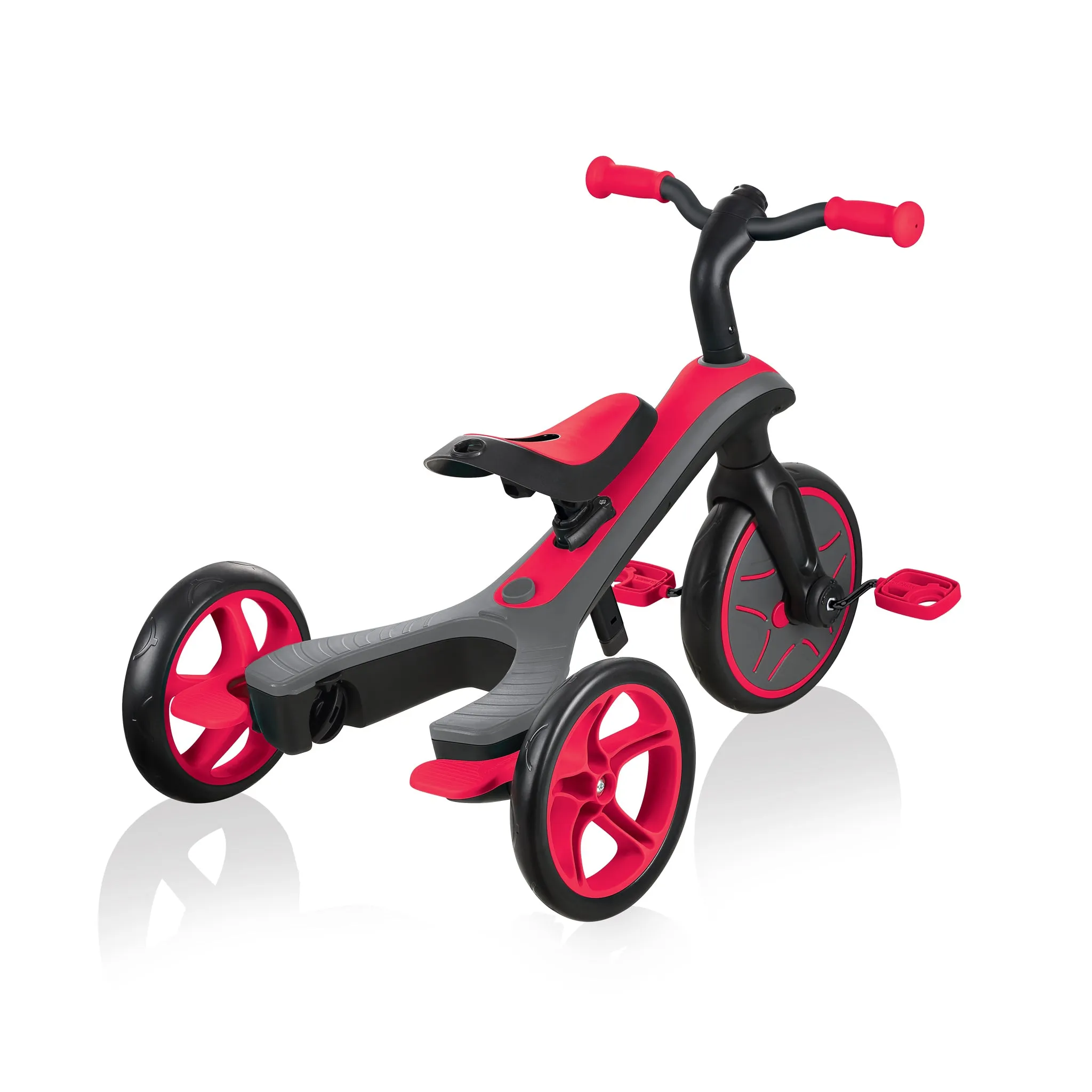 Globber Explorer Trike 4-In-1 - New Red (With Headrest) (10M - 5Y) (Online Exclusive)