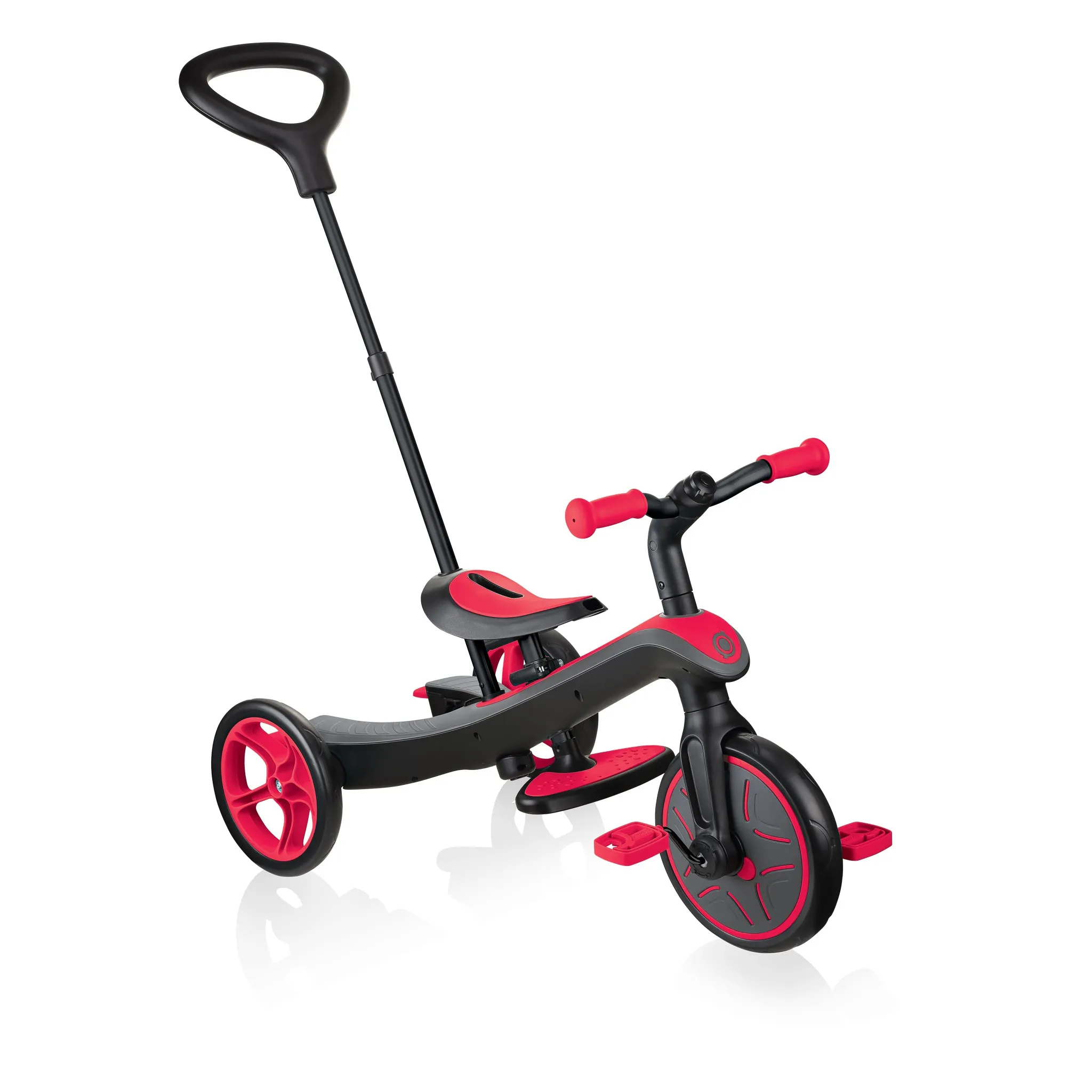 Globber Explorer Trike 4-In-1 - New Red (With Headrest) (10M - 5Y) (Online Exclusive)