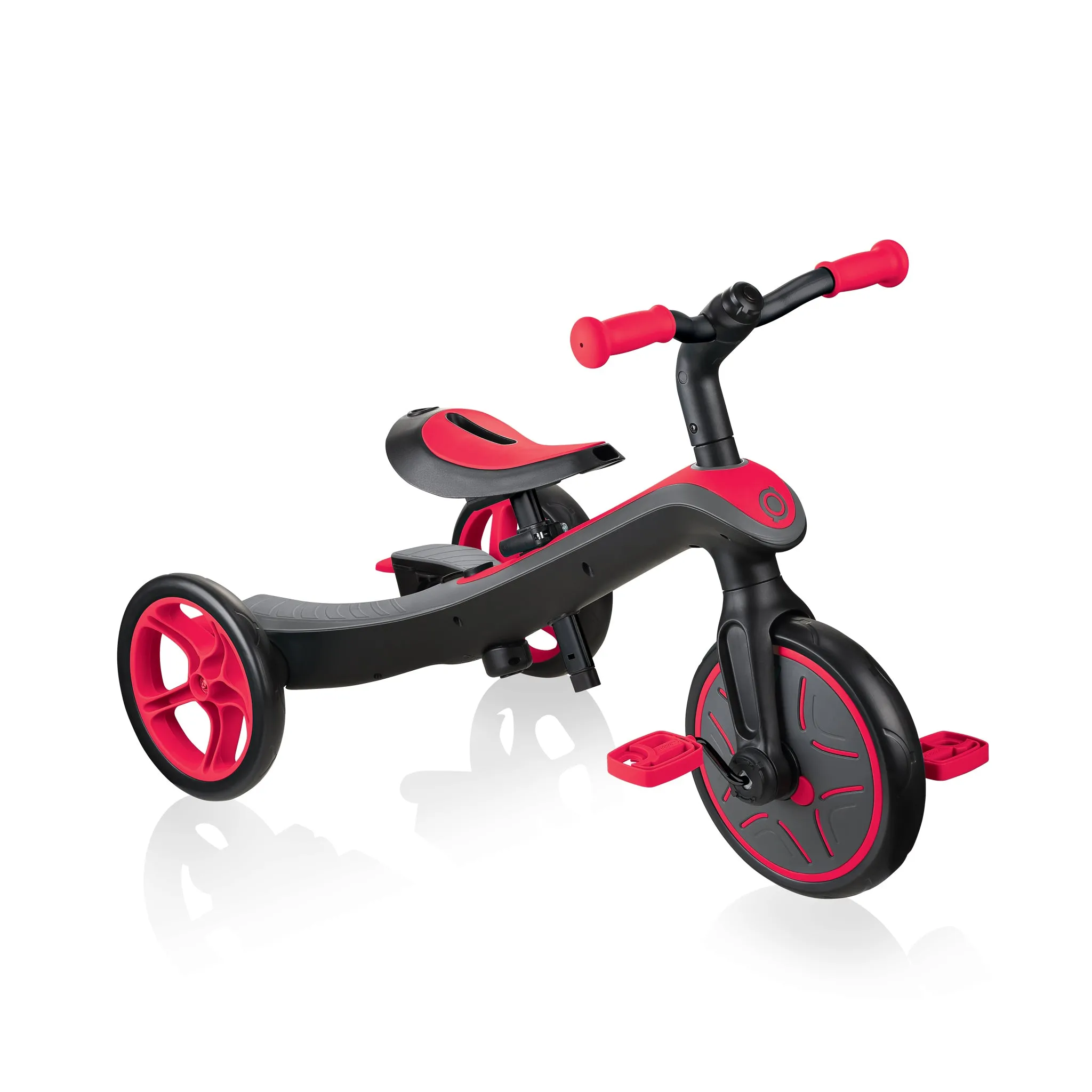 Globber Explorer Trike 4-In-1 - New Red (With Headrest) (10M - 5Y) (Online Exclusive)