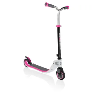 Globber Flow Foldable 125 Scooter - White / Pink (6Y )