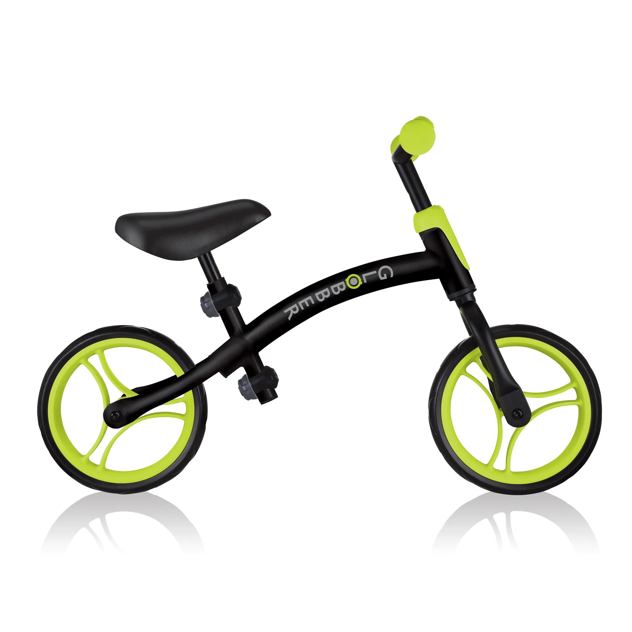 Globber Go Bike Balance Bike - Black / Lime Green (2 - 5Y) (Online Exclusive)