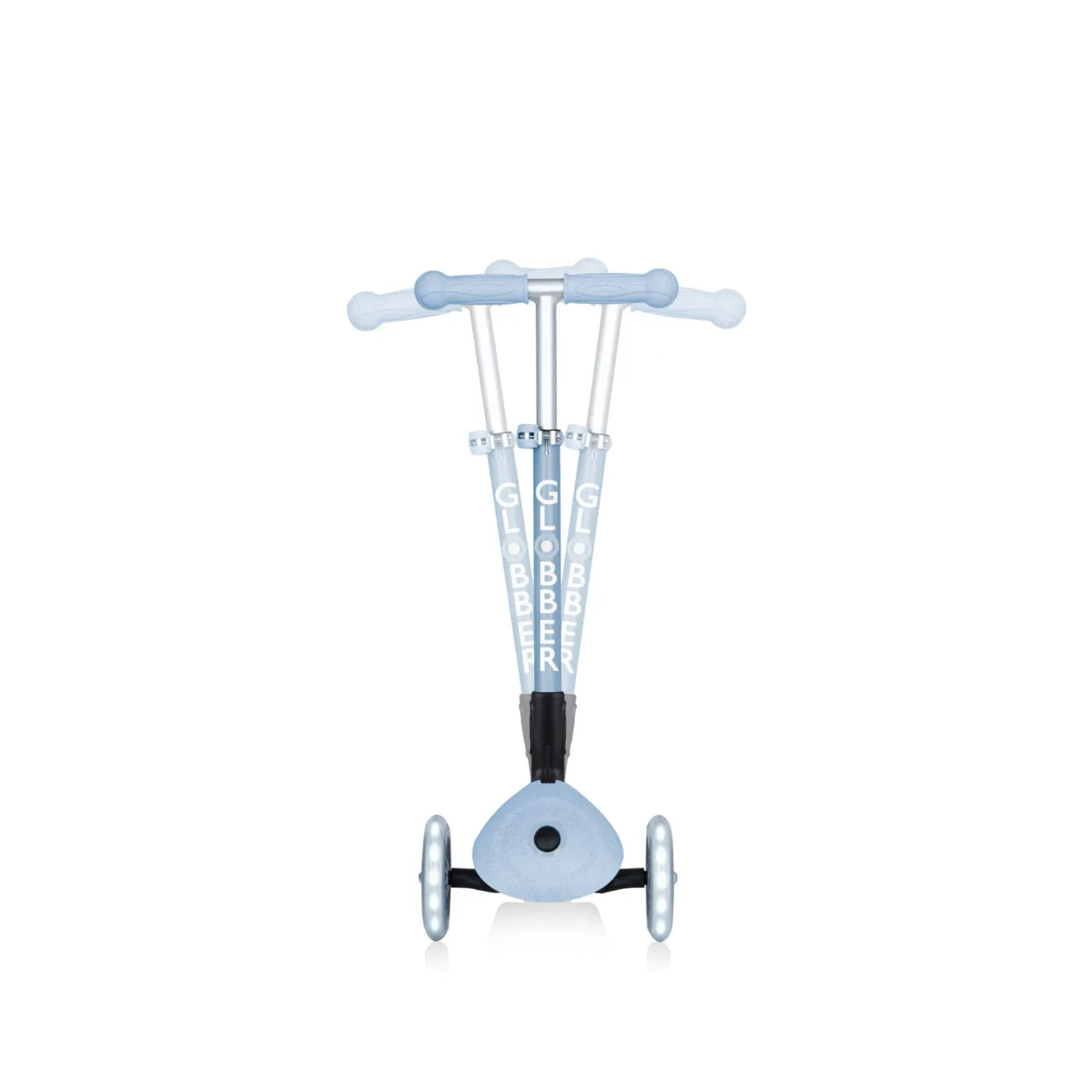Globber Junior Foldable Lights Ecologic Scooter - Blueberry (New Handlebar Grips) (2Y )