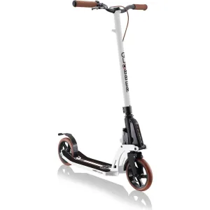 Globber One K 180 Foldable Scooter with Brake - Vintage White (14Y )