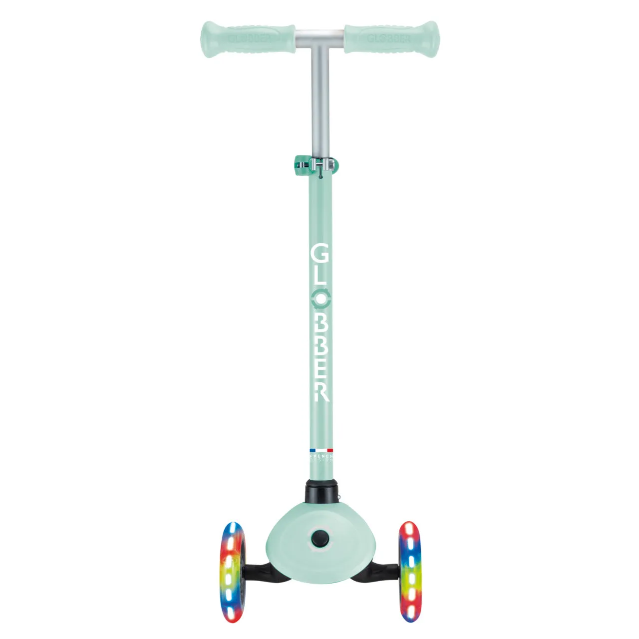 Globber Primo Lights V2 Scooter - Dark Mint / Mint (3 - 7Y )