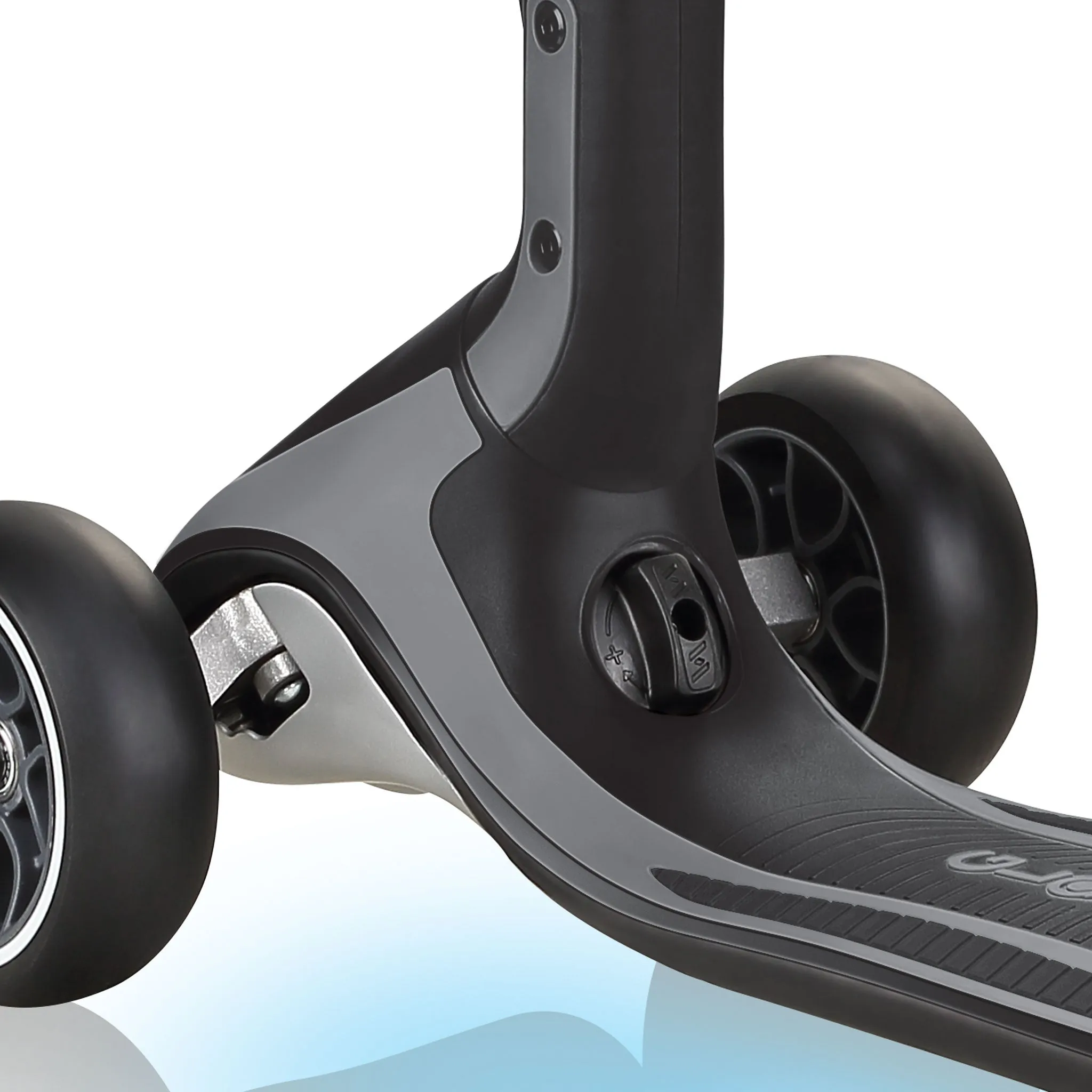 Globber Ultimum Lights Foldable Scooter - Black / Charcoal Grey (5Y )
