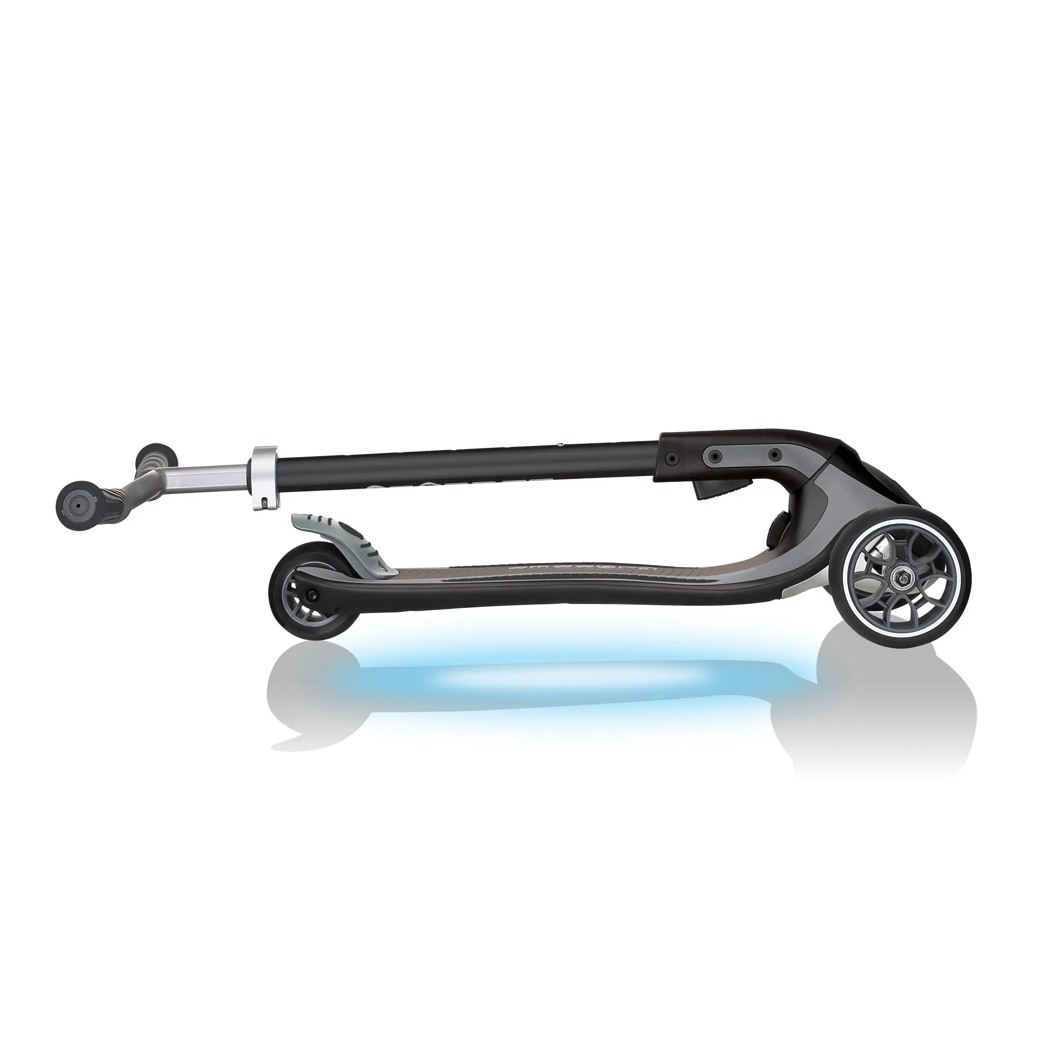 Globber Ultimum Lights Foldable Scooter - Black / Charcoal Grey (5Y )