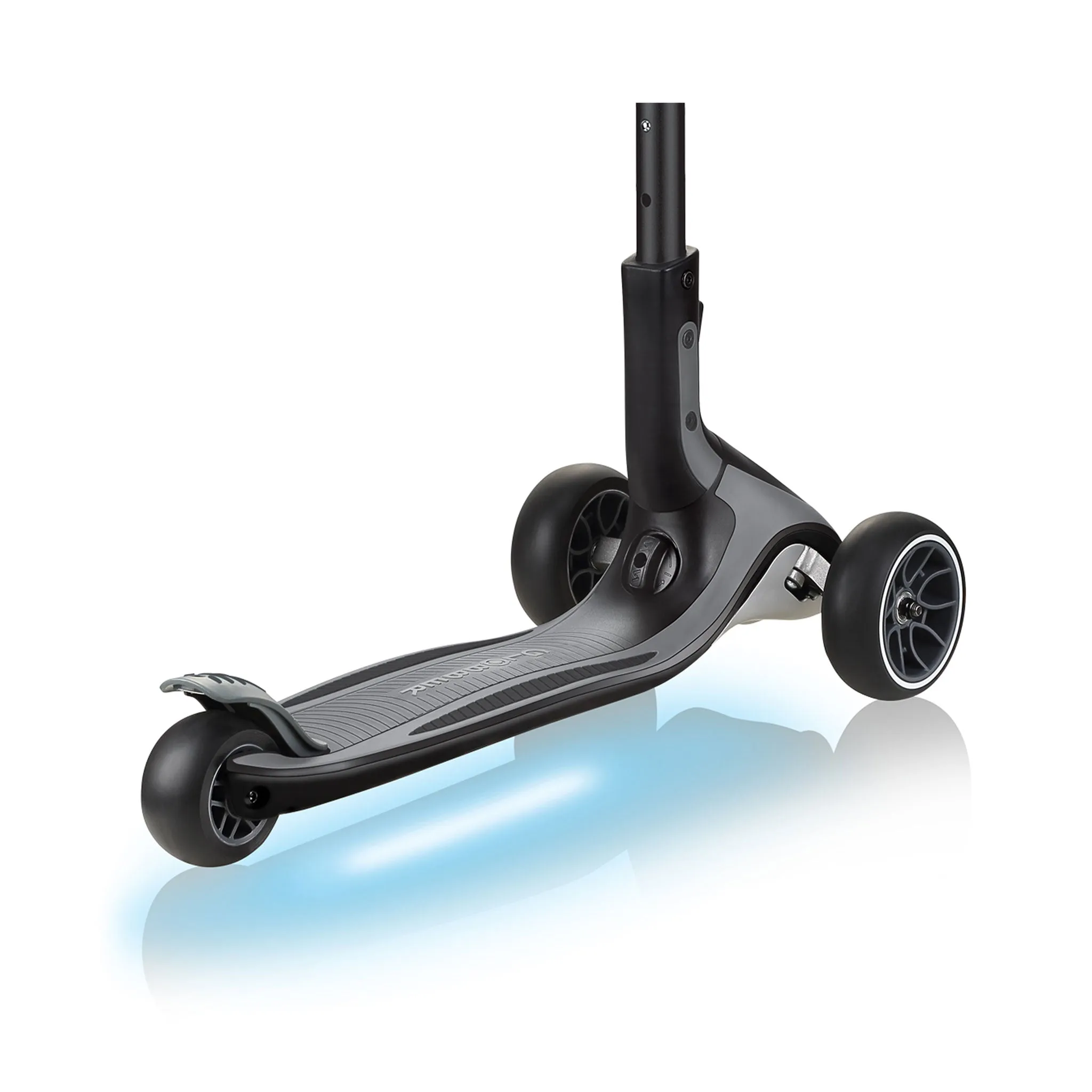 Globber Ultimum Lights Foldable Scooter - Black / Charcoal Grey (5Y )