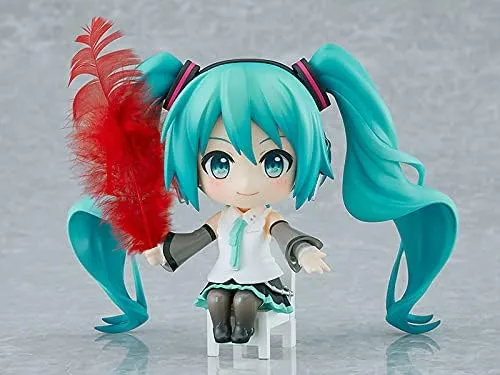 Good Smile Company - Piapro Hatsune Miku NT Akai Hane Nendoroid Swacchao Action Figure - 9cm Collectible for Ages 15 