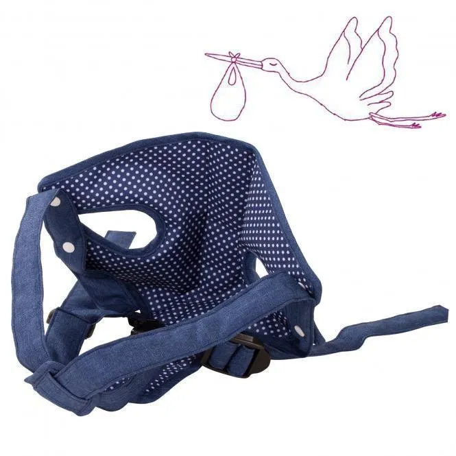 Gotz Baby Carrier Denim & Spots