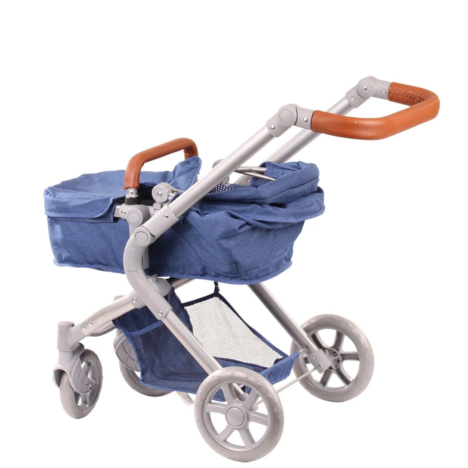 Gotz Doll Pram 2 in 1 Denim & Spots
