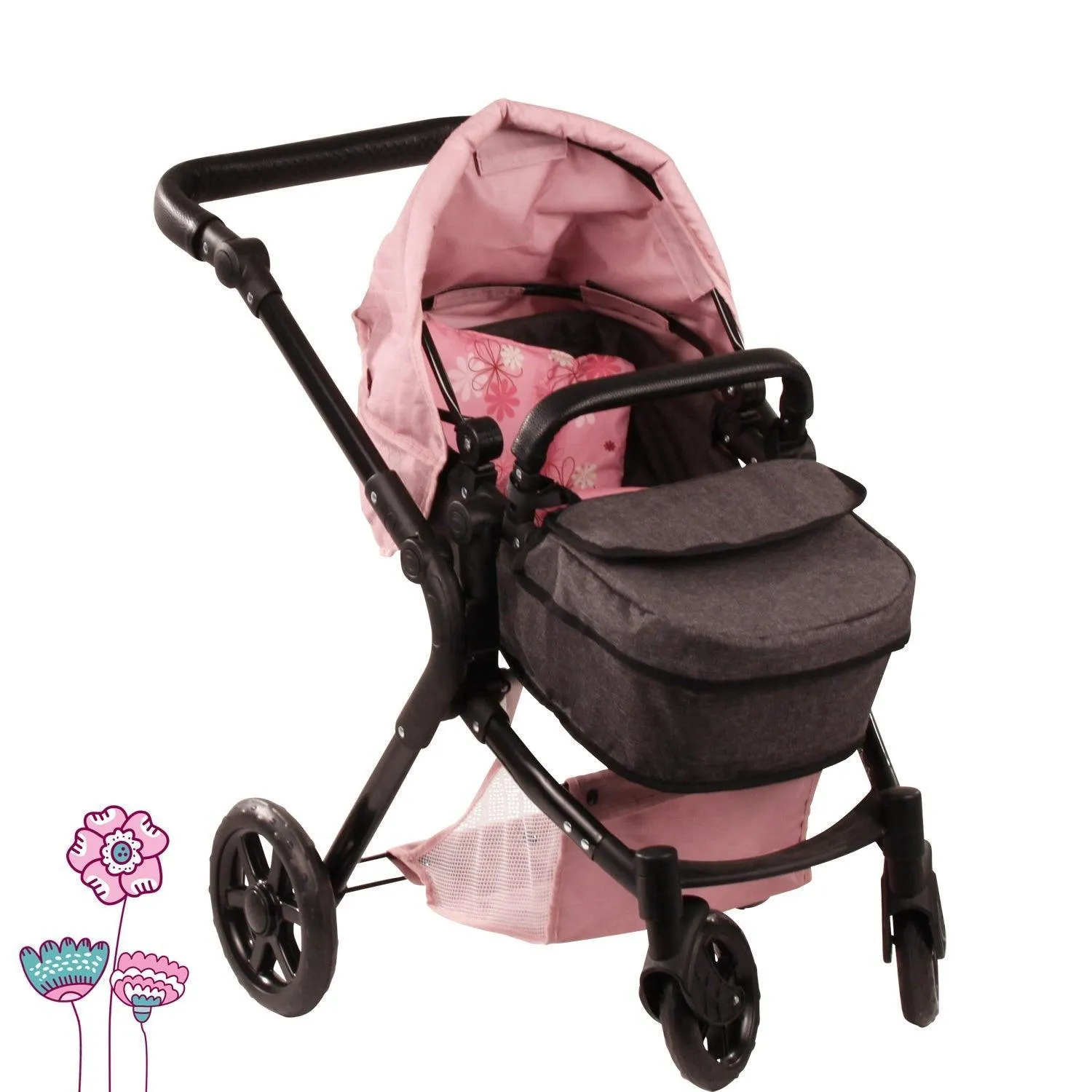 Gotz Doll Pram 2 in 1 Soft Mood