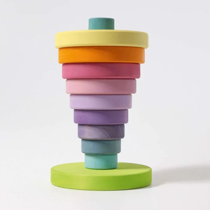 Grimm's | Conical Stacking Tower | Large Pastel