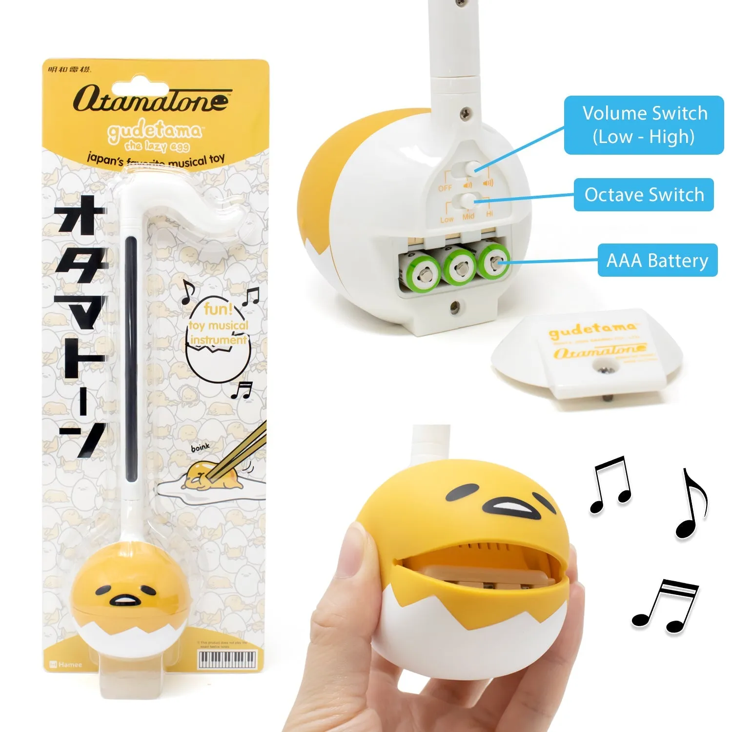 Gudetama Otamatone Musical Toy SANRIO