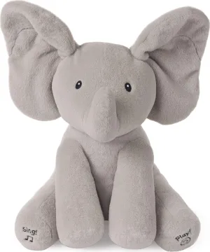 Gund Animated Flappy the Elephant Stuffed Animal Plush, Grey