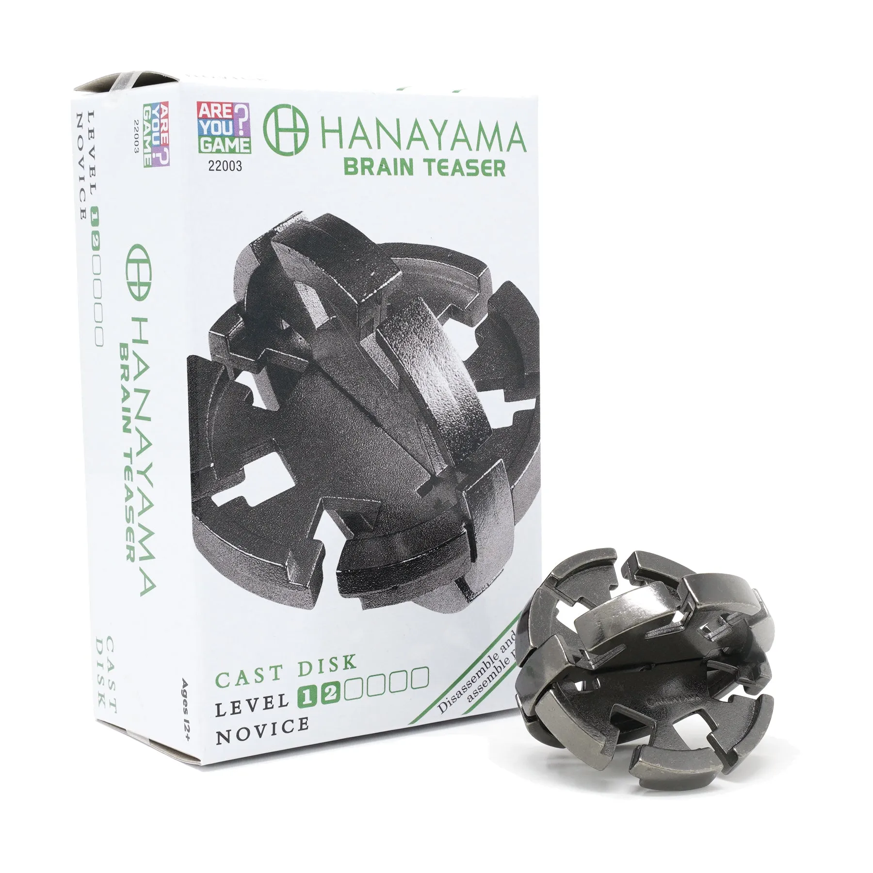 Hanayama Level 2 Cast Puzzle - Disk: Metal Mind Teaser