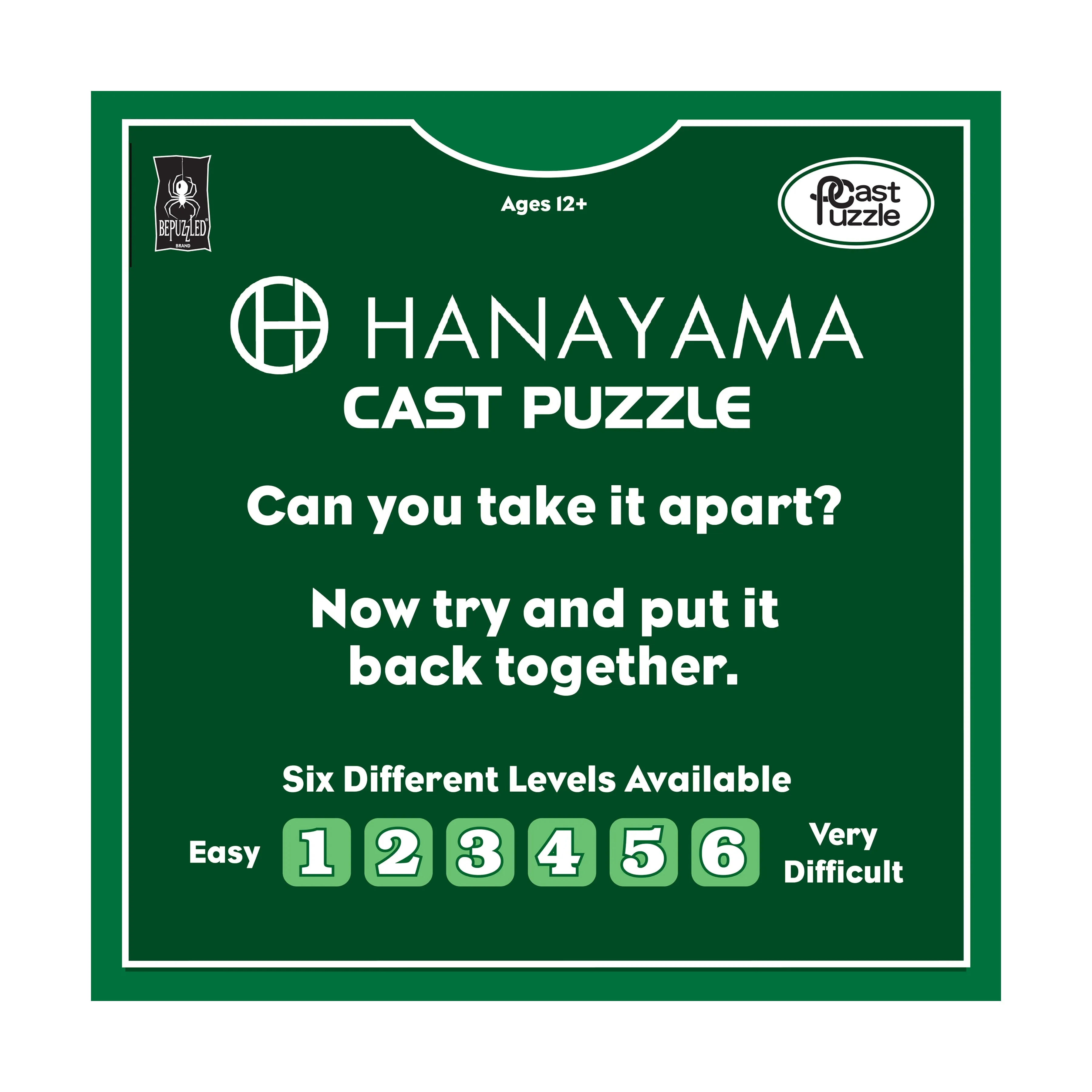 Hanayama Level 3 Cast Puzzle - Tantalizing Dice Challenge
