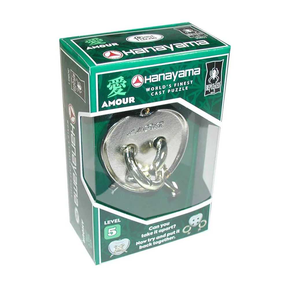 Hanayama Level 5 Cast Metal Puzzle - Amour