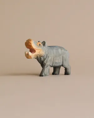 Hand Carved Wooden Hippo Odin Parker