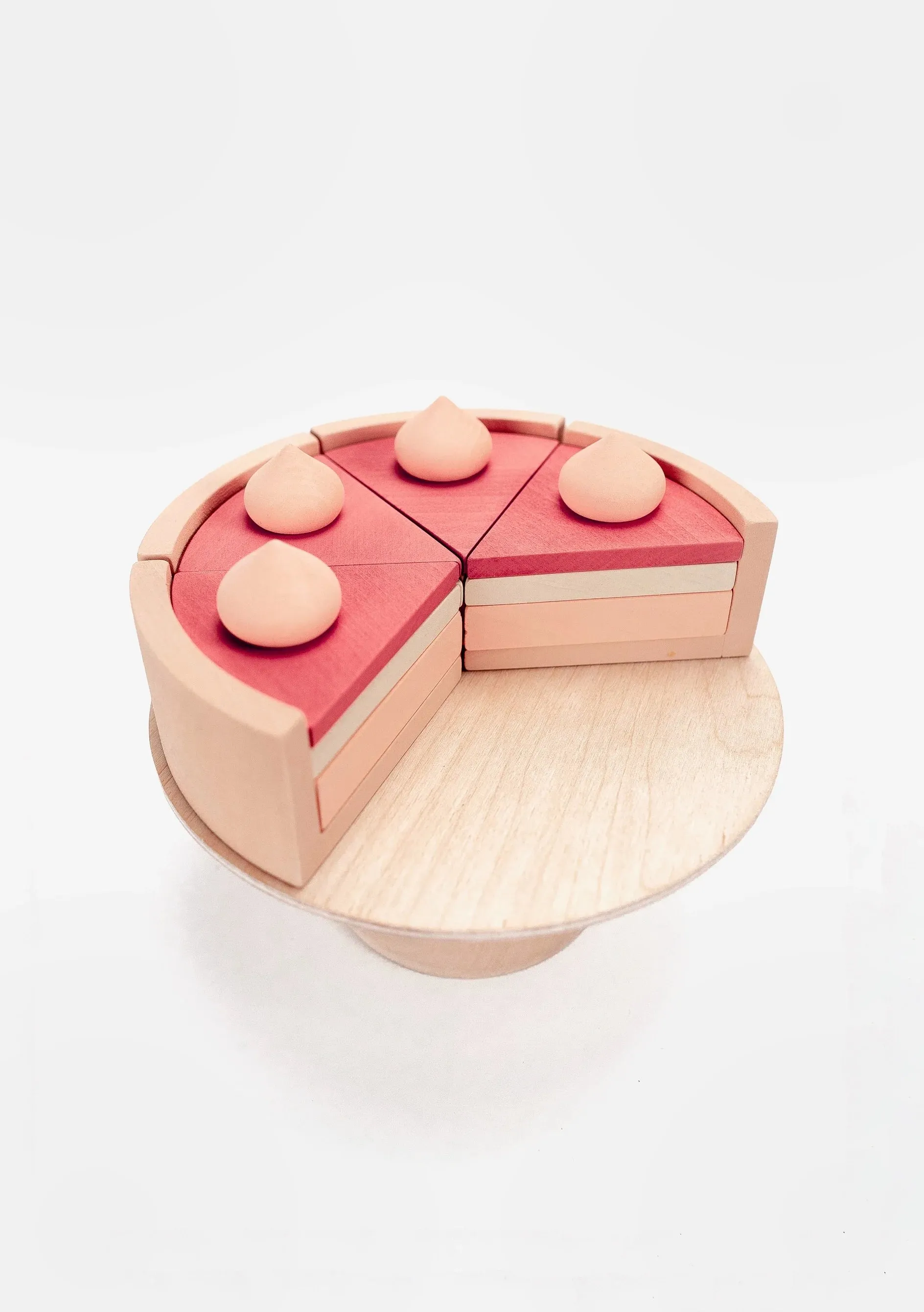 Handmade Strawberry Layer Cake On A Stand Odin Parker