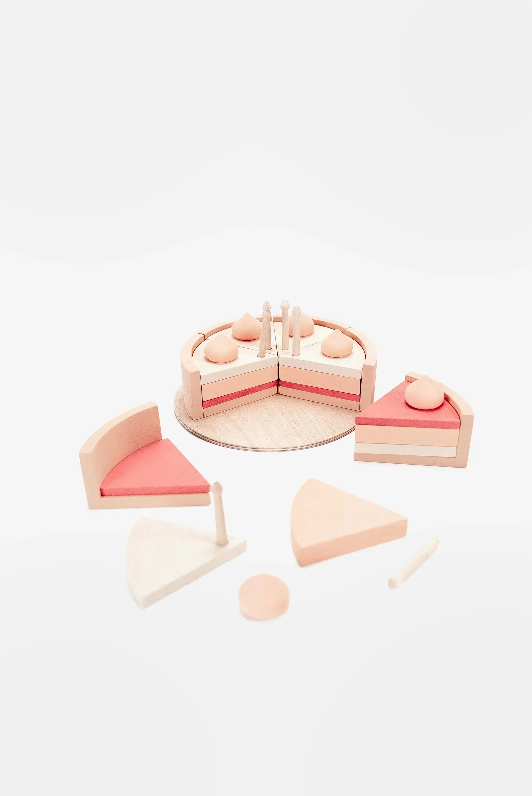 Handmade Strawberry Layer Cake On A Stand Odin Parker