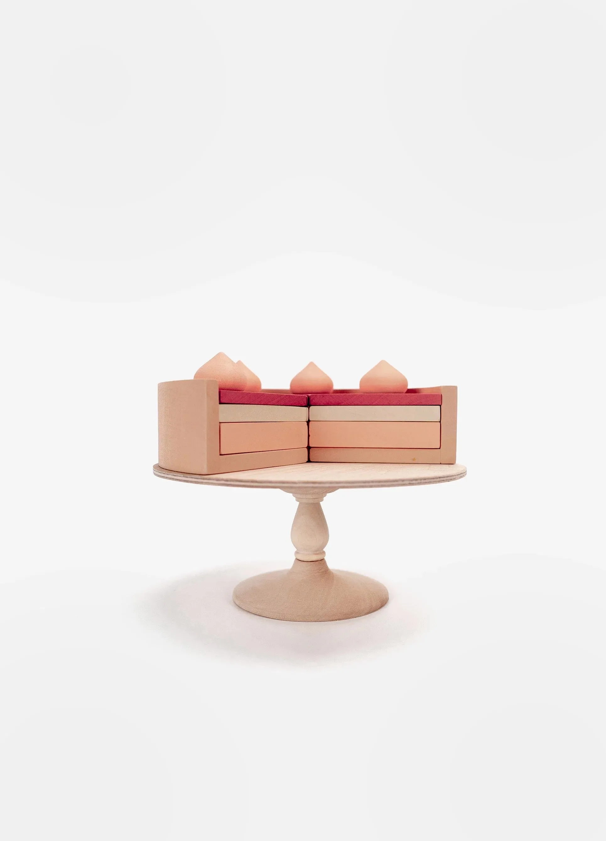 Handmade Strawberry Layer Cake On A Stand Odin Parker