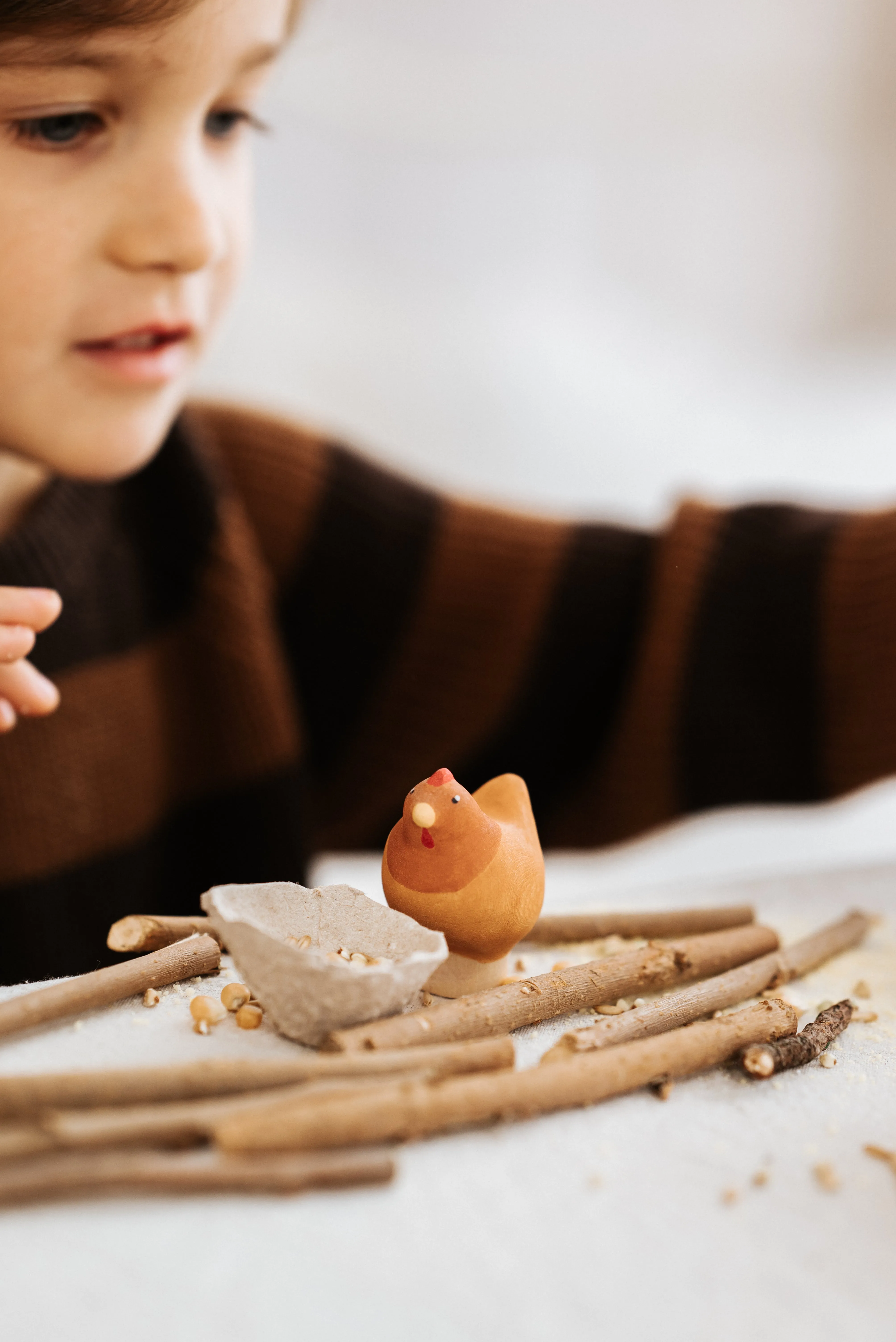 Handmade Wooden Chicken Odin Parker