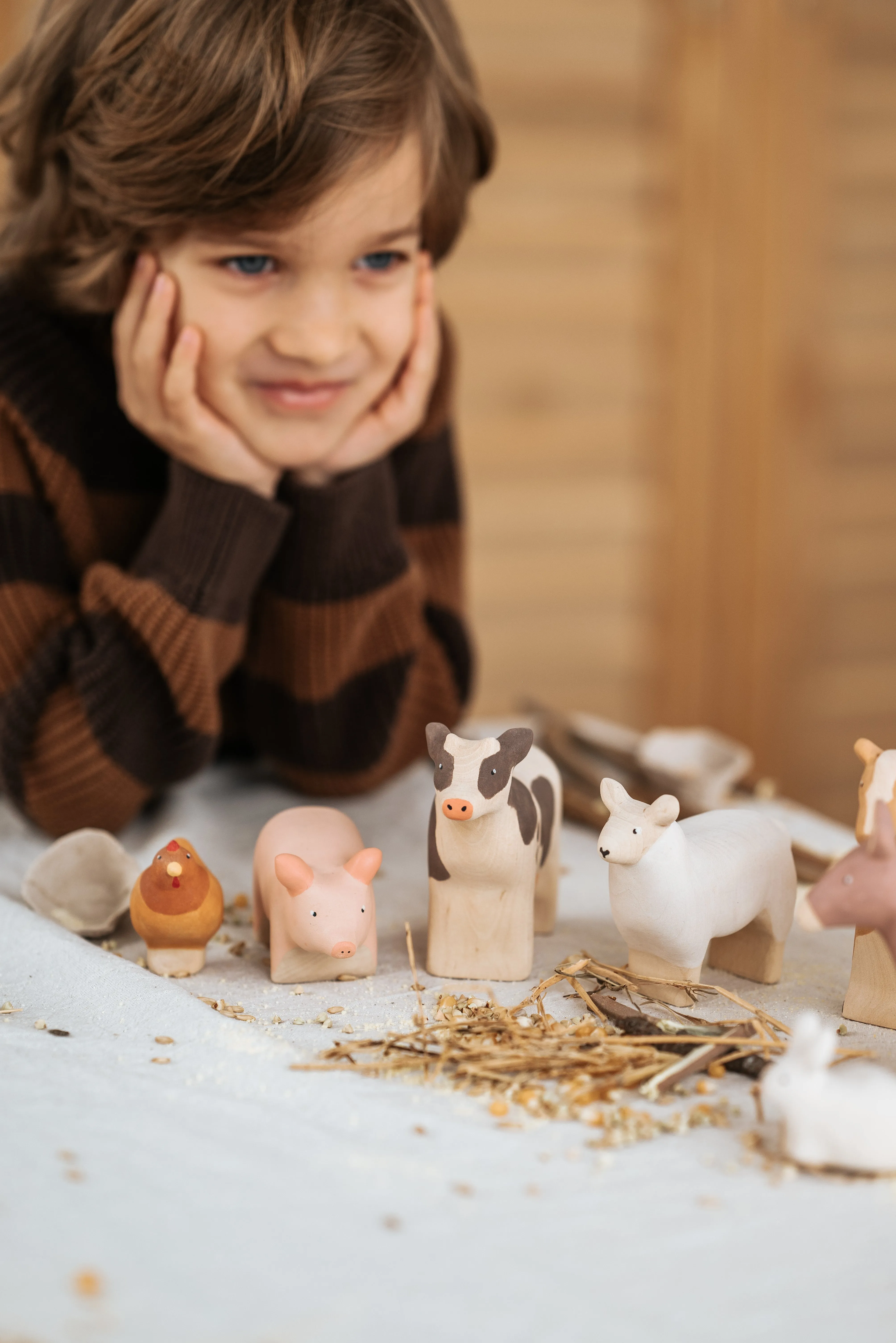 Handmade Wooden Cow Odin Parker