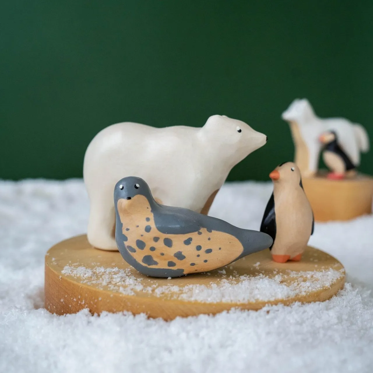 Handmade Wooden Polar Bear Odin Parker
