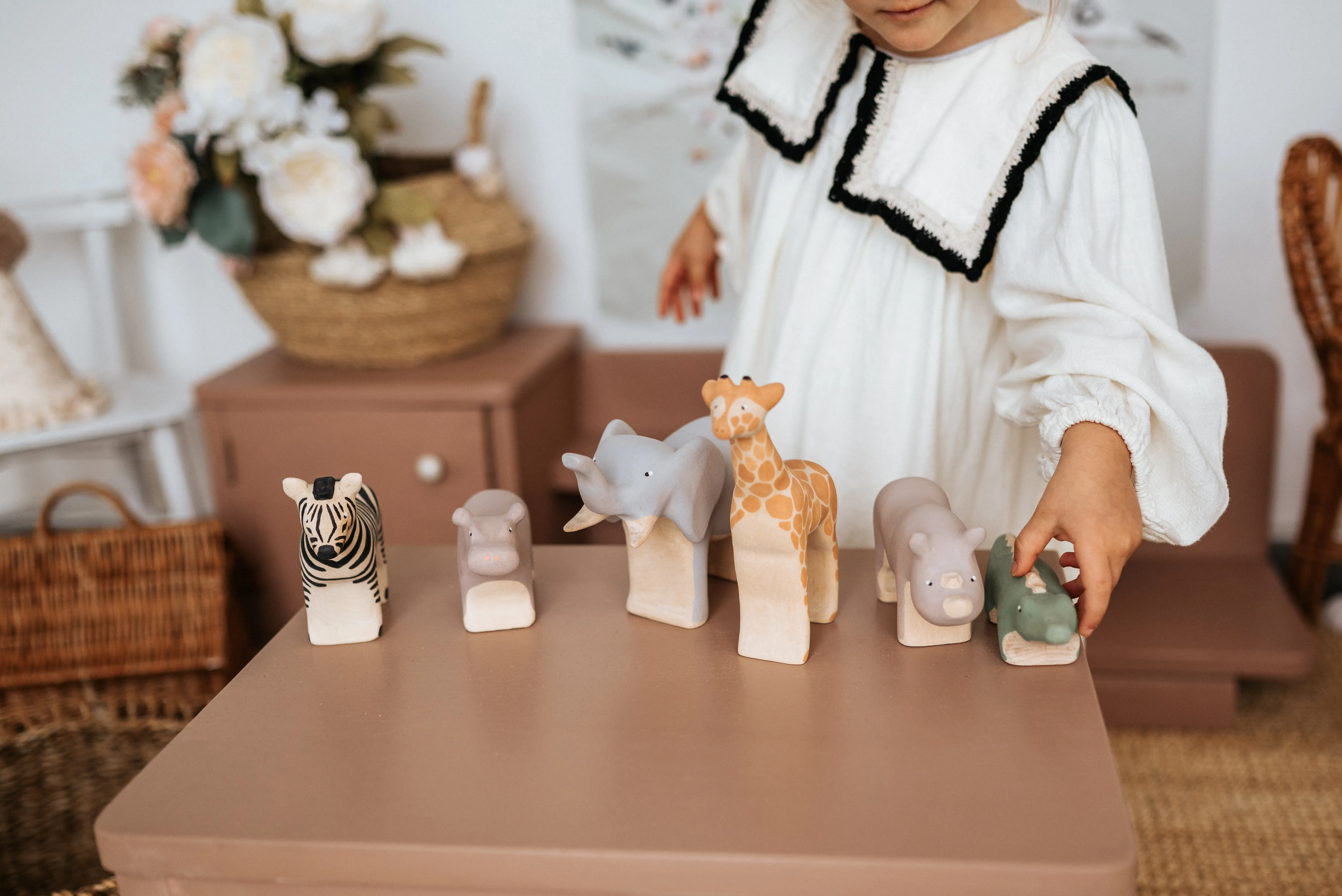 Handmade Wooden Rhinoceros Odin Parker