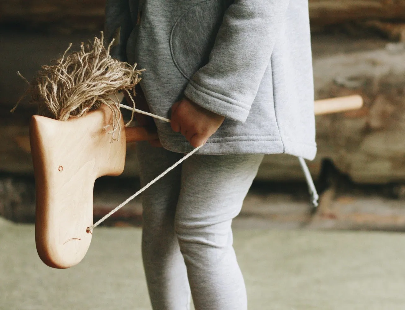 Handmade Wooden Riding Horse Odin Parker