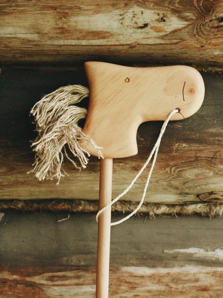 Handmade Wooden Riding Horse Odin Parker