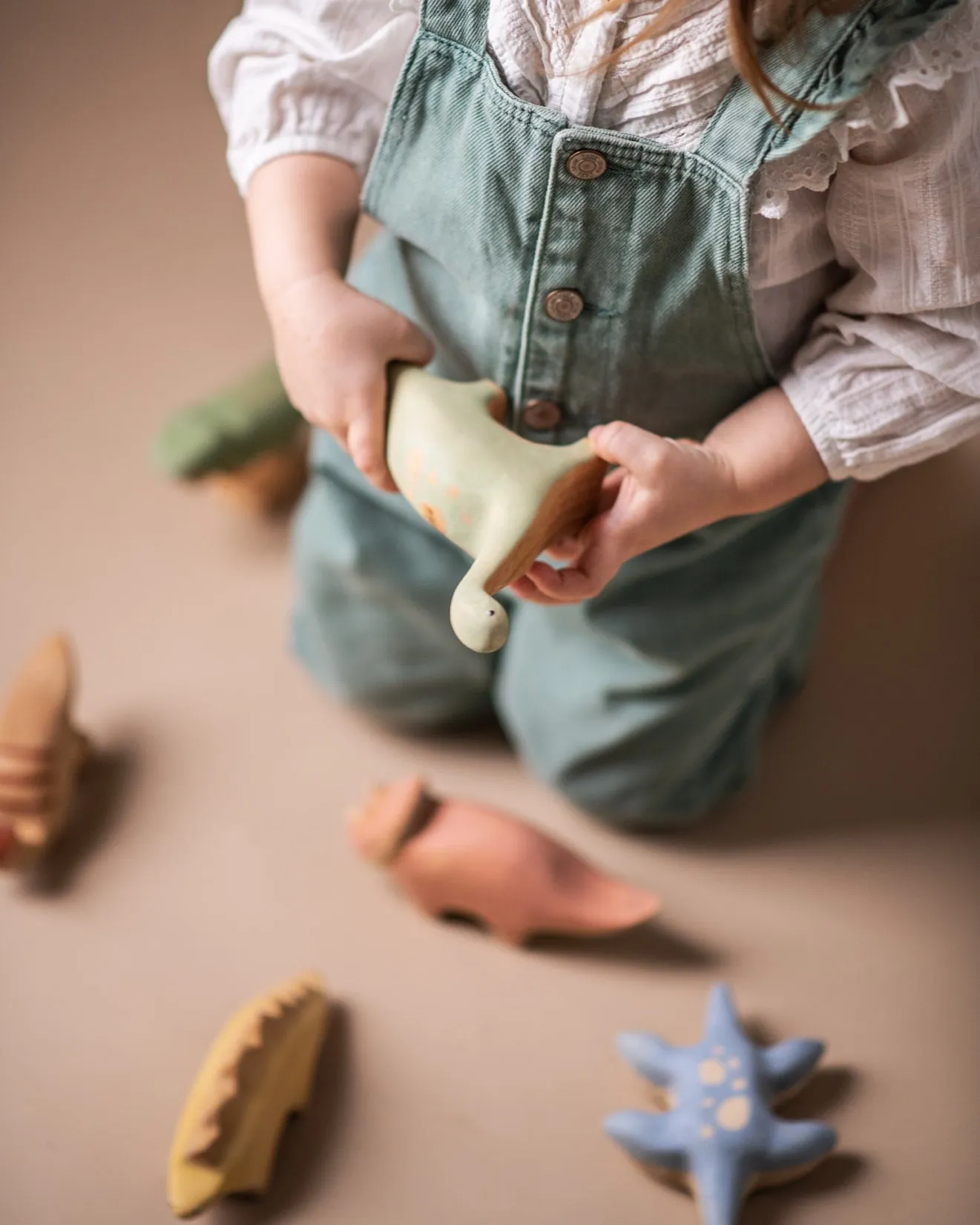 Handmade Wooden Triceratops Dinosaur Odin Parker