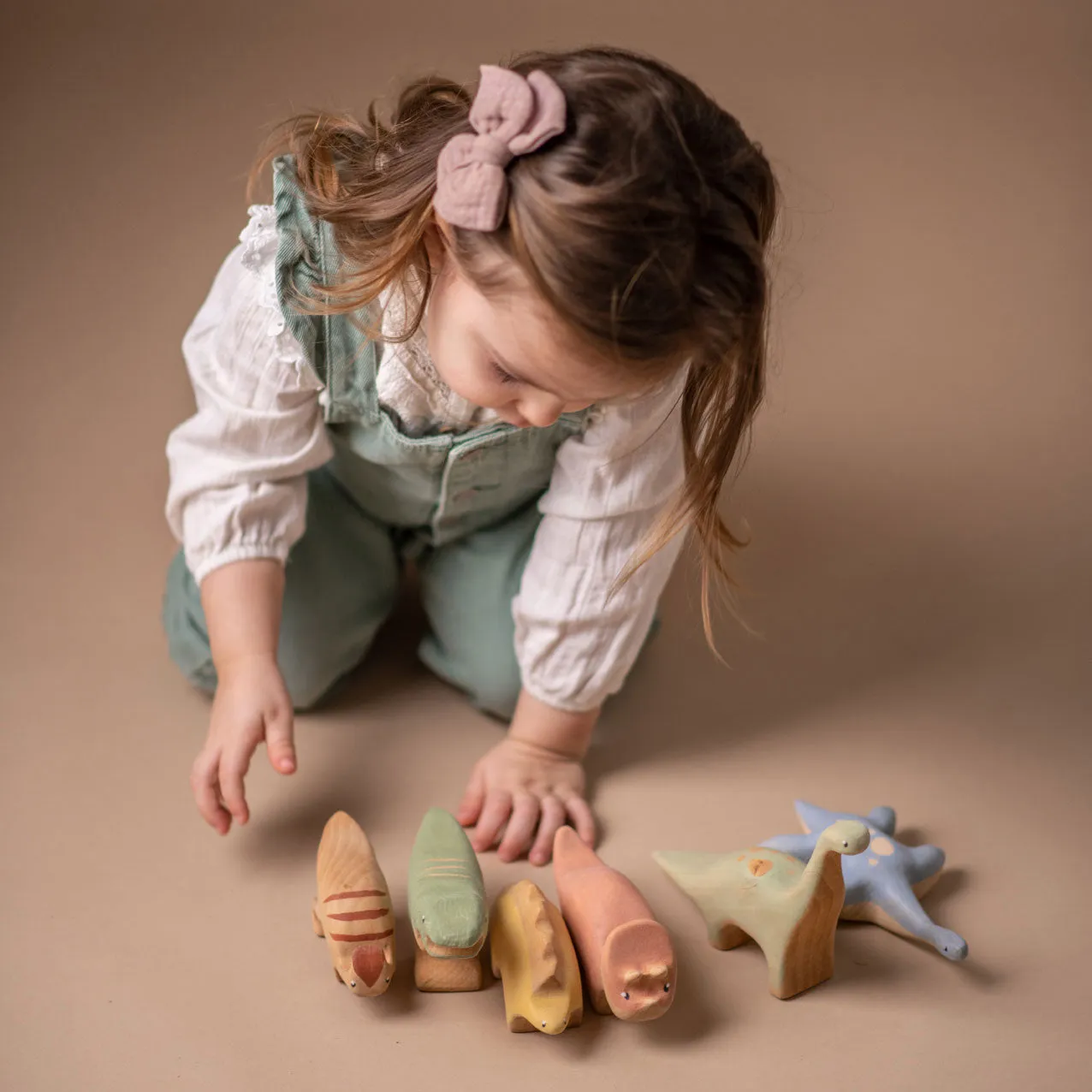 Handmade Wooden Triceratops Dinosaur Odin Parker