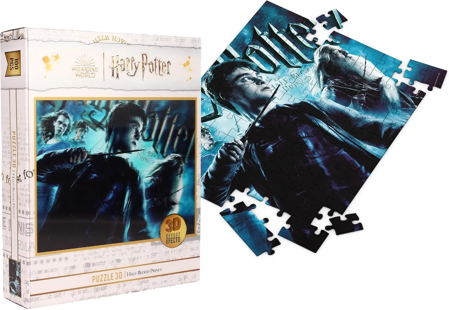 Harry Potter 3D Lenticular Half-Blood Prince Jigsaw Puzzle - 100 Pieces for Ages 3 