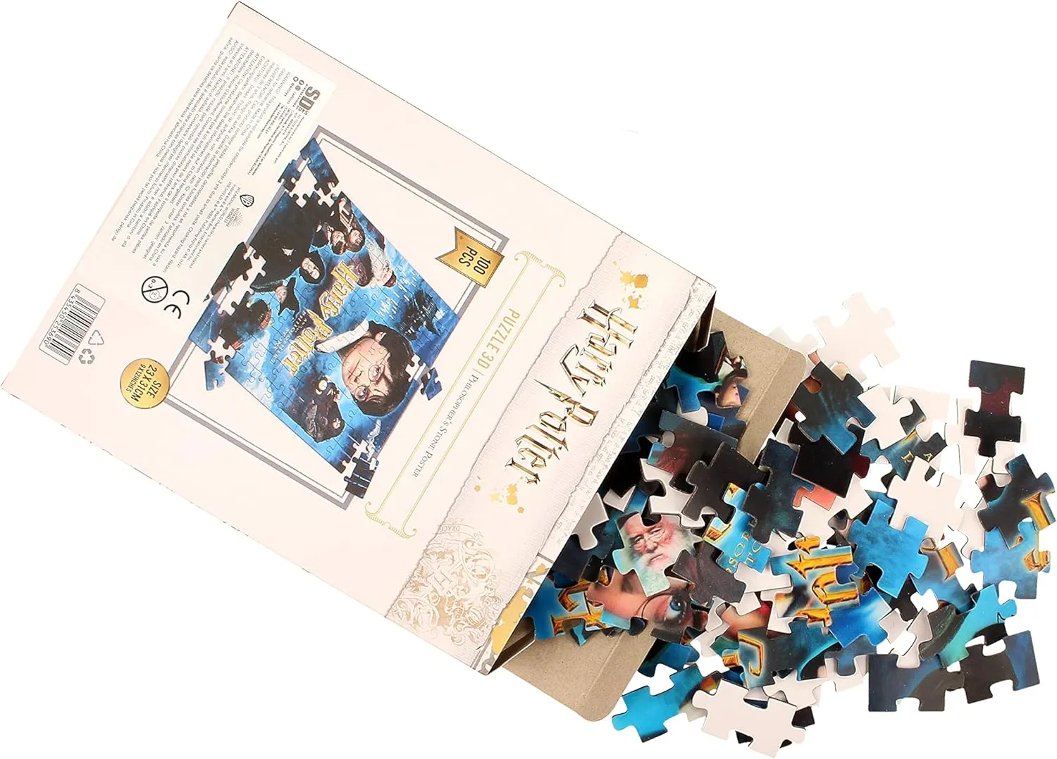 Harry Potter 3D Lenticular Jigsaw Puzzle - Philosopher's Stone 100-Piece Puzzle for Ages 3 
