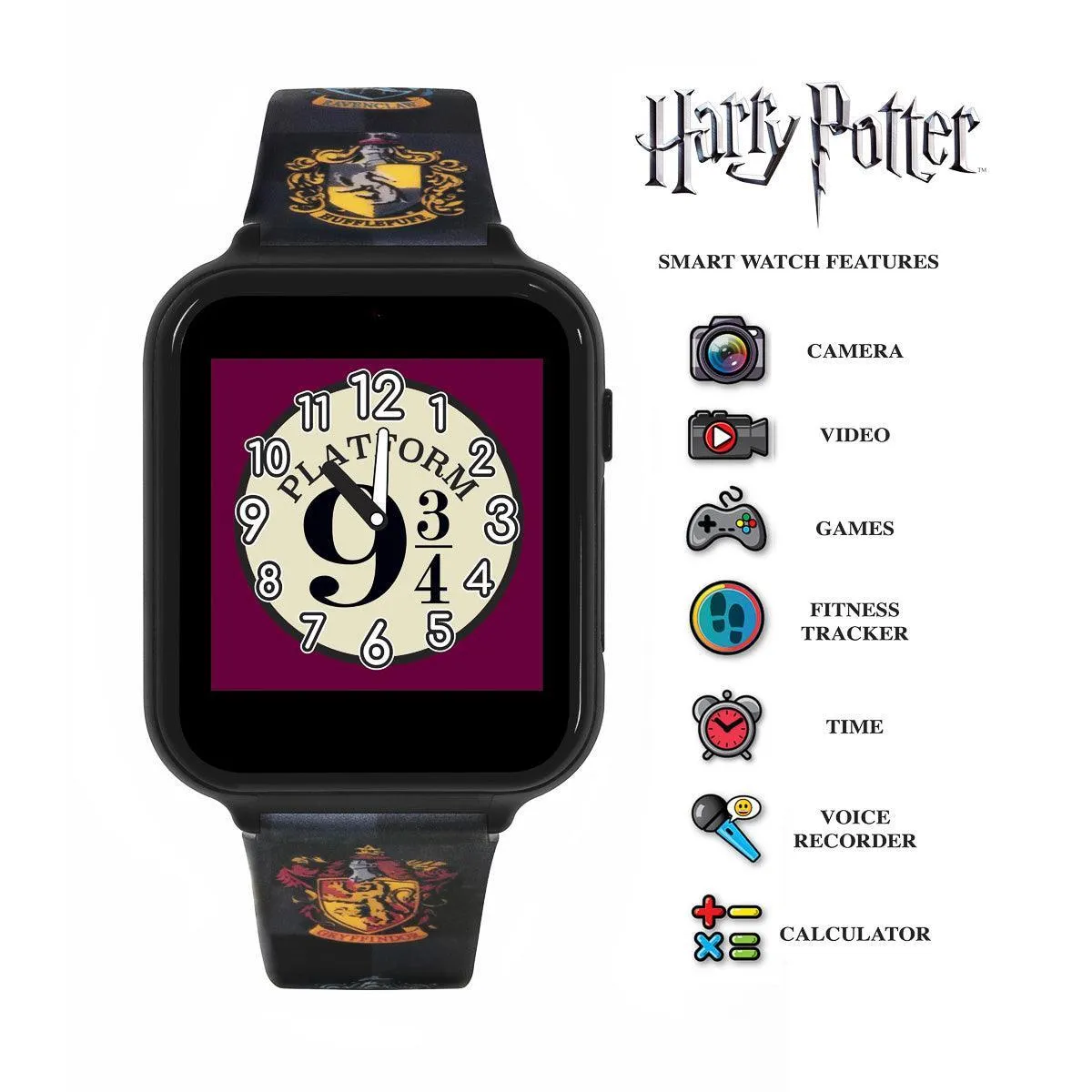 Harry Potter black Silicon Strap Watch