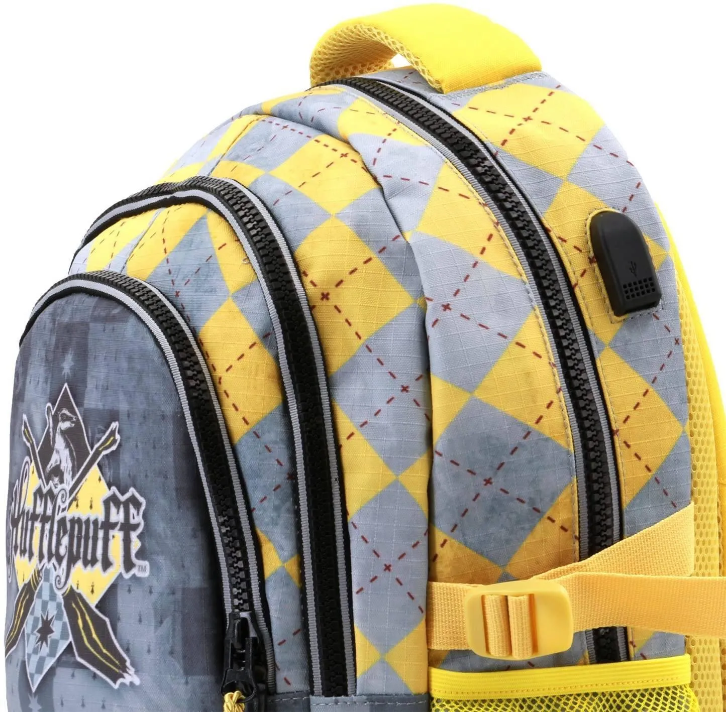 Harry Potter Quidditch Hufflepuff Backpack 44cm Plus USB Port