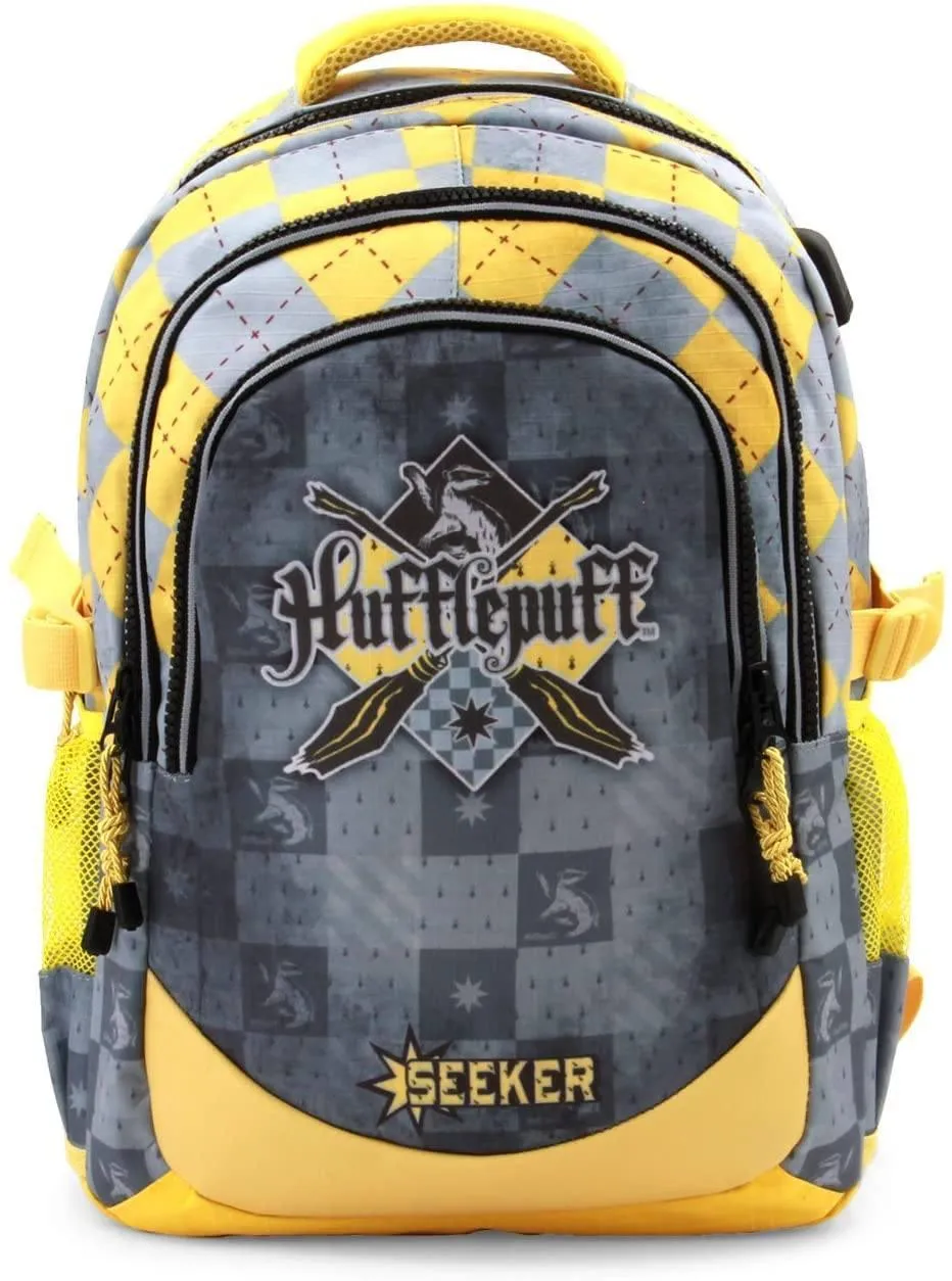 Harry Potter Quidditch Hufflepuff Backpack 44cm Plus USB Port