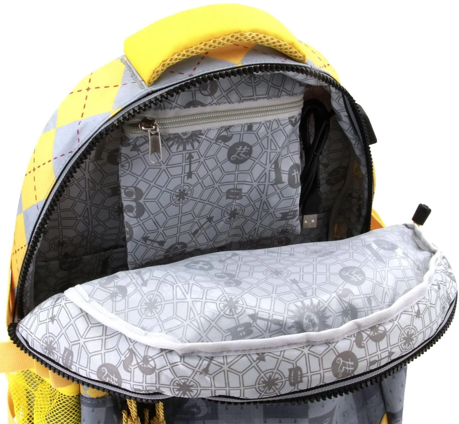 Harry Potter Quidditch Hufflepuff Backpack 44cm Plus USB Port