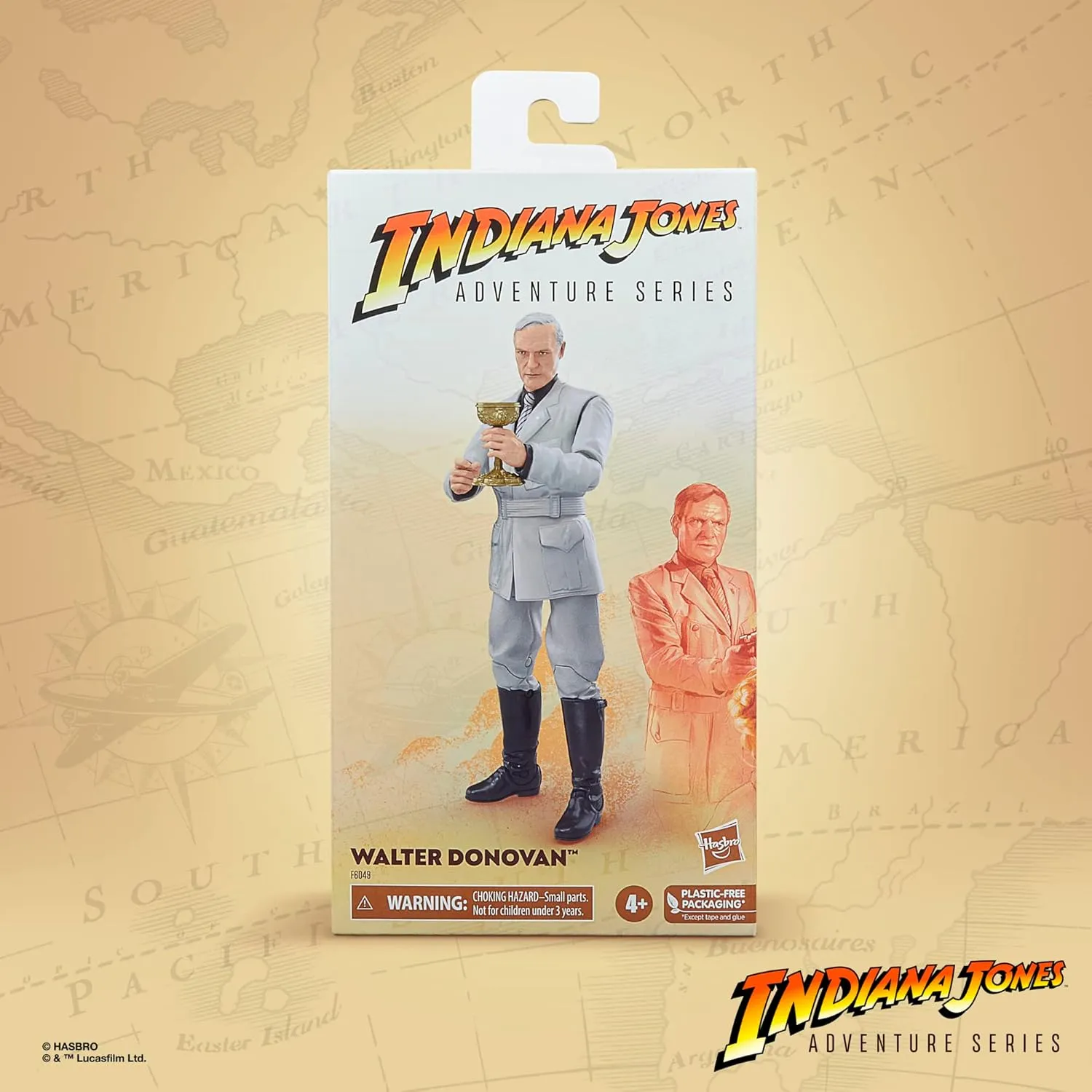 Hasbro Indiana Jones Adventure Series Walter Donovan Action Figure (F6049)