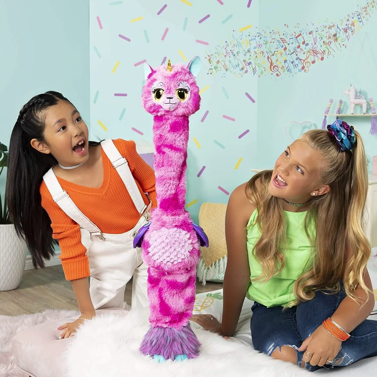 Hatchimals WOW Llalacorn 32-Inch Tall Interactive with Re-Hatchable Egg