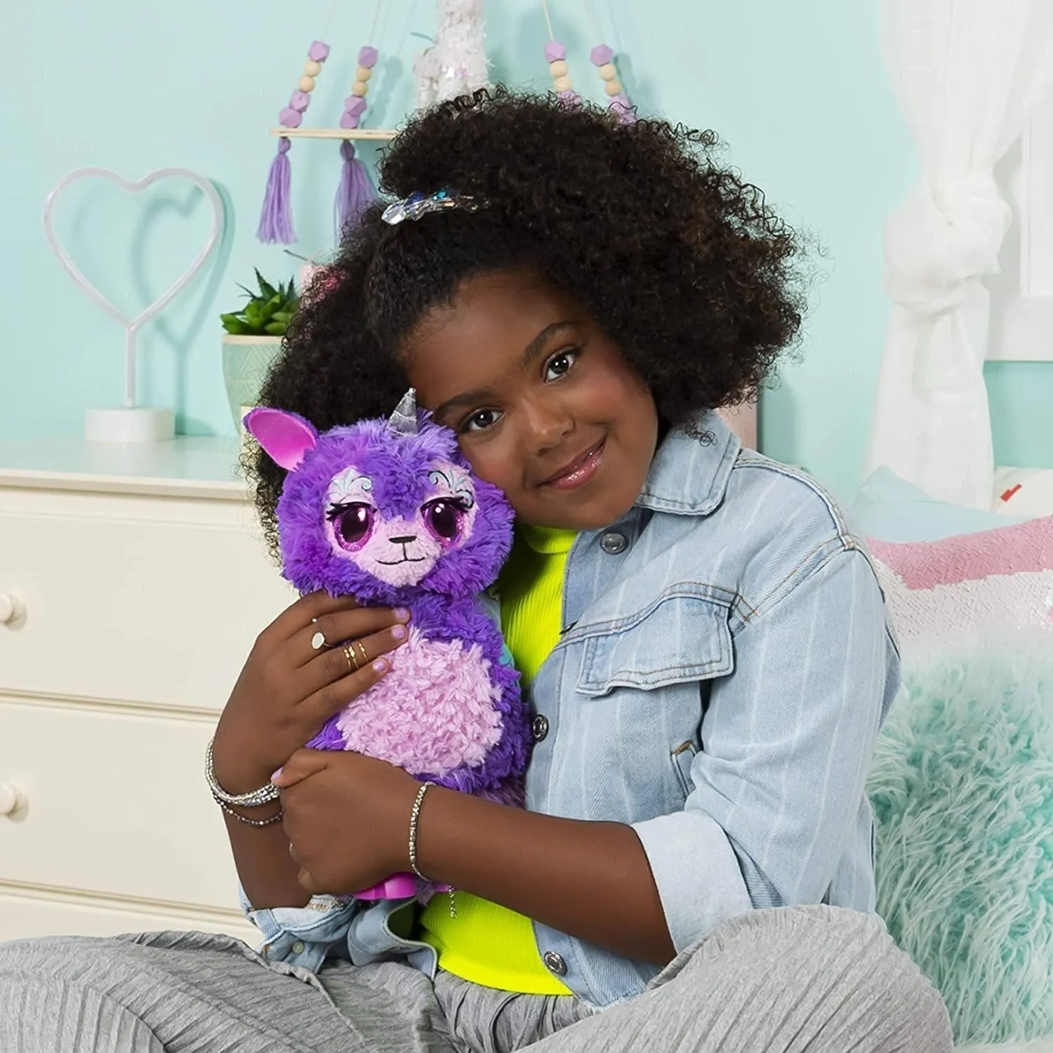 Hatchimals WOW Llalacorn 32-Inch Tall Interactive with Re-Hatchable Egg