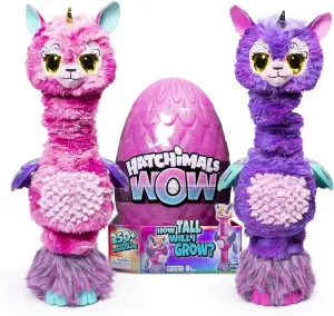 Hatchimals WOW Llalacorn 32-Inch Tall Interactive with Re-Hatchable Egg