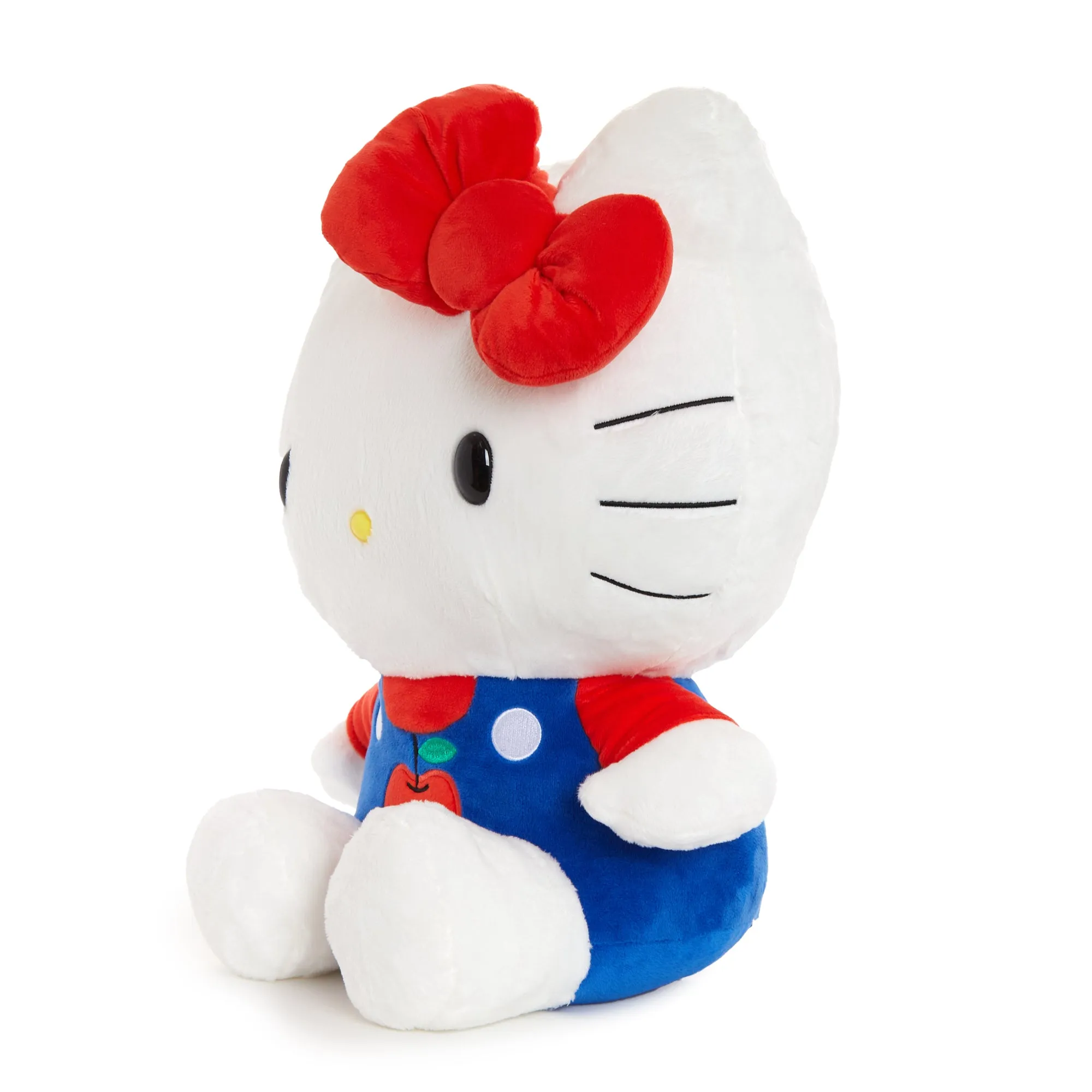 Hello Kitty 15" Blue Overalls Large Plush (Apples Series) SANRIO