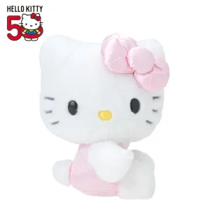 Hello Kitty 50th Anniv. Plush Mascot (Pink Quilted) SANRIO